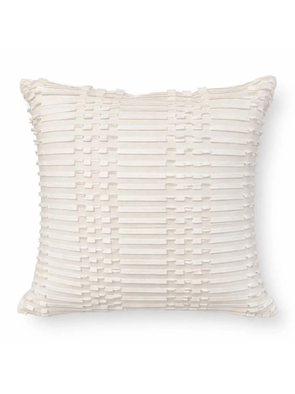Cynthia Rowley Textured Woven Throw Pillow White 16x16